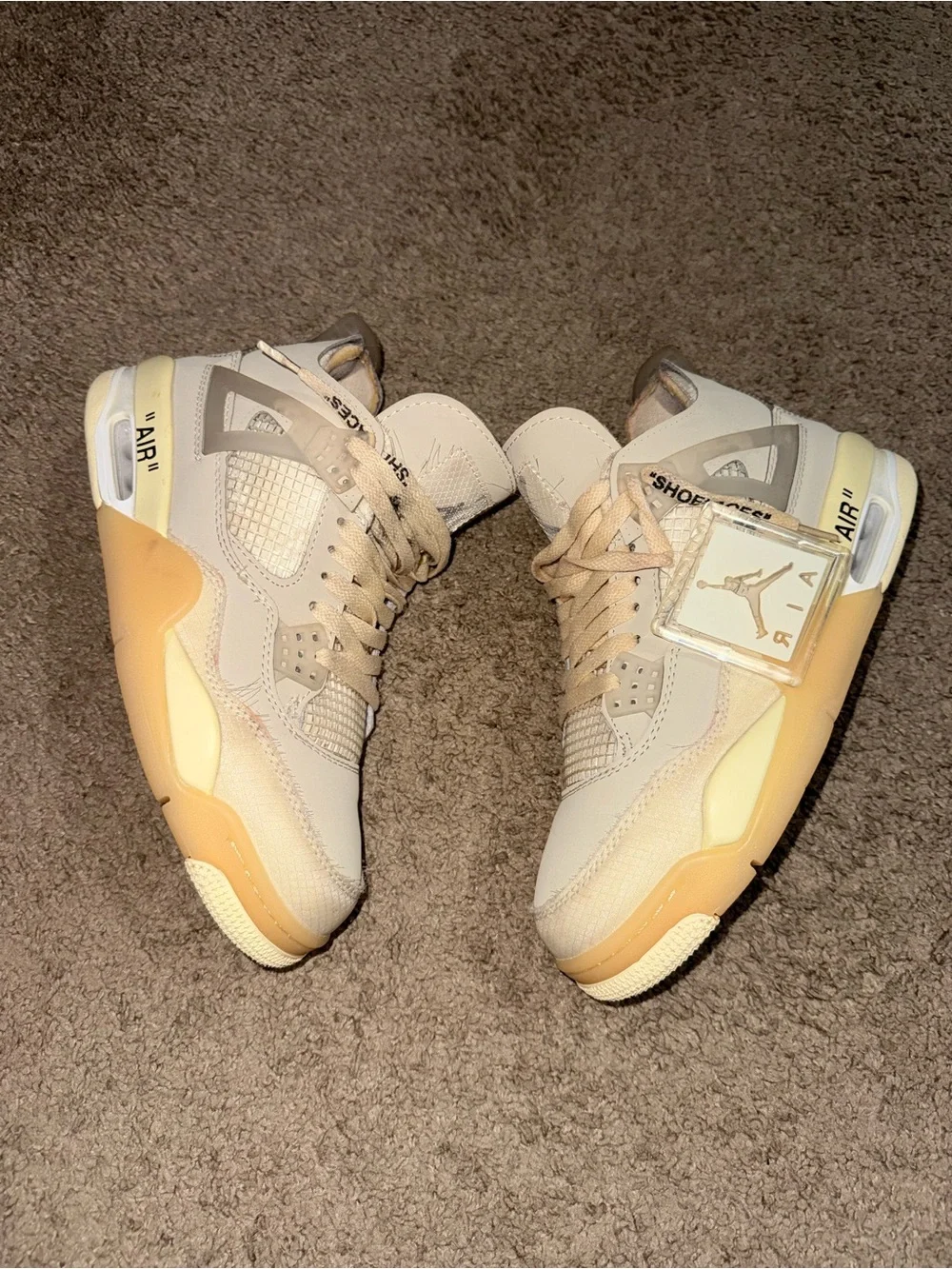 Jordan Men's Sneakers in Cream and Tan